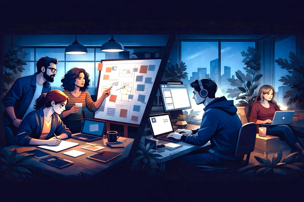 Trabajo en sitio vs trabajo a distancia en equipos creativos: una decisión&nbsp;estratégica